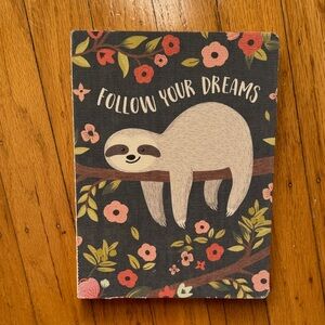 Sloth Floral Notebook